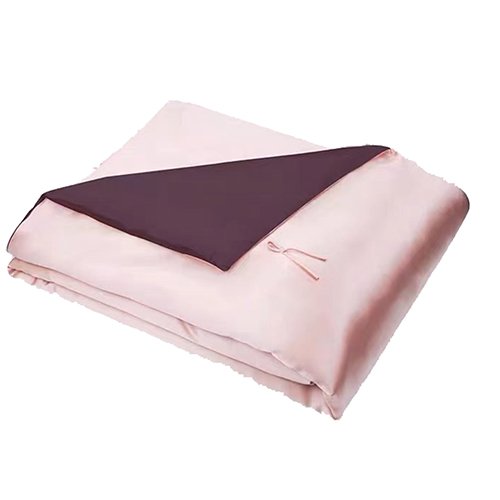 Solid color silk blanket