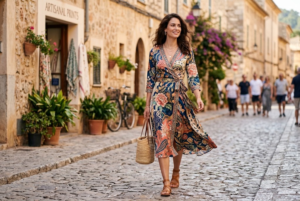 Silk Wrap Dress
